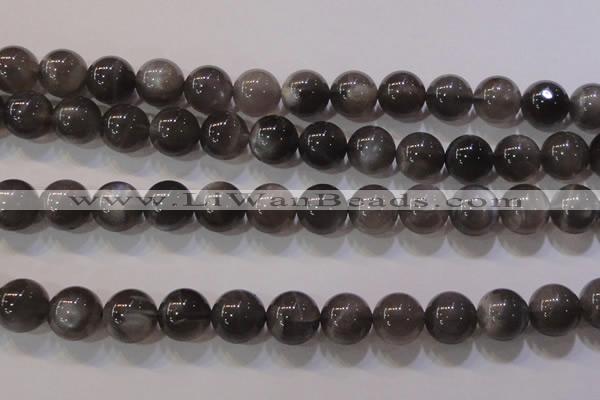 CMS853 15.5 inches 10mm round natural black moonstone beads