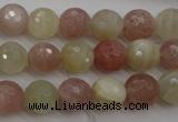 CMS880 15.5 inches 10mm faceted round moonstone gemstone beads