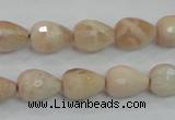 CMS89 15.5 inches 10*14mm faceted teardrop moonstone gemstone beads