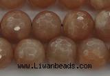 CMS943 15.5 inches 10mm faceted round A grade moonstone gemstone beads