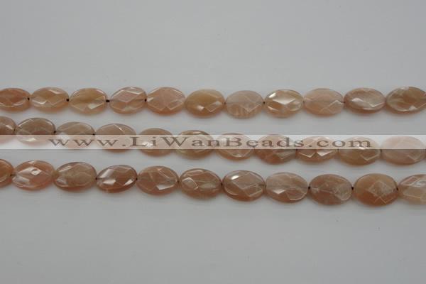 CMS966 15.5 inches 10*14mm faceted oval A grade moonstone beads