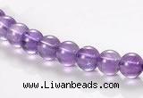 CNA10 6mm round A+ grade natural amethyst quartz beads Wholesale