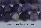 CNA1062 15.5 inches 8mm round matte dogtooth amethyst beads