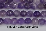 CNA1070 15.5 inches 4mm faceted round dogtooth amethyst beads