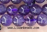 CNA1136 15.5 inches 6mm round amethyst gemstone beads wholesale