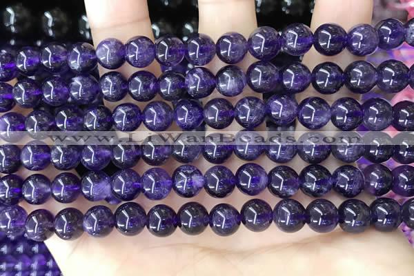 CNA1137 15.5 inches 8mm round amethyst gemstone beads wholesale