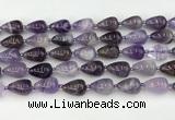 CNA1180 15.5 inches 11*16mm teardrop amethyst beads wholesale