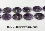 CNA1195 15.5 inches 30*40mm oval amethyst beads wholesale