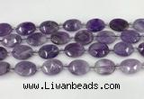 CNA1201 15.5 inches 15*20mm faceted oval amethyst beads