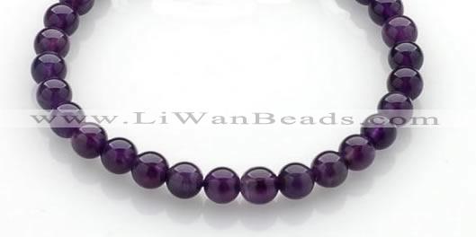 CNA13 15 inch 6mm round natural amethyst quartz beads Wholesale