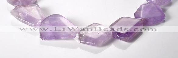 CNA16 15*27mm freeform A- grade natural amethyst beads Wholesale