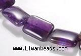 CNA22 13*18mm rectangle A- grade natural amethyst bead Wholesale