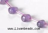 CNA23 6*9mm teardrop A+ grade natural amethyst beads Wholesale