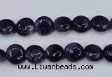 CNA267 15.5 inches 10mm flat round natural amethyst beads wholesale