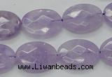 CNA331 15.5 inches 15*20mm faceted oval natural lavender amethyst beads