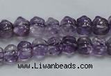 CNA40 15.5 inches 8*11mm pig-shaped grade A natural amethyst beads