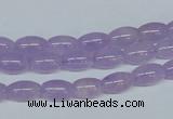 CNA410 15.5 inches 6*10mm rice natural lavender amethyst beads