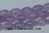 CNA411 15.5 inches 8*12mm rice natural lavender amethyst beads