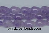 CNA416 15.5 inches 8*12mm teardrop natural lavender amethyst beads