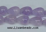 CNA417 15.5 inches 10*14mm teardrop natural lavender amethyst beads