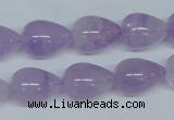 CNA418 15.5 inches 12*16mm teardrop natural lavender amethyst beads