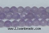 CNA422 15.5 inches 8mm faceted round natural lavender amethyst beads