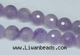 CNA423 15.5 inches 10mm faceted round natural lavender amethyst beads