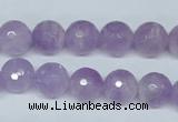 CNA424 15.5 inches 12mm faceted round natural lavender amethyst beads