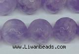 CNA426 15.5 inches 18mm faceted round natural lavender amethyst beads