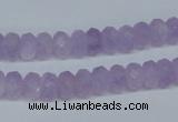 CNA427 4*8mm faceted rondelle natural lavender amethyst beads