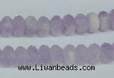 CNA428 6*10mm faceted rondelle natural lavender amethyst beads