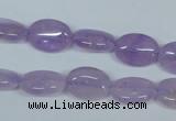 CNA444 15.5 inches 10*14mm oval natural lavender amethyst beads