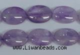 CNA447 15.5 inches 15*20mm oval natural lavender amethyst beads