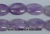 CNA448 15.5 inches 16*22mm oval natural lavender amethyst beads