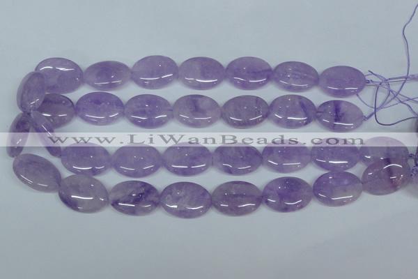 CNA449 15.5 inches 18*25mm oval natural lavender amethyst beads