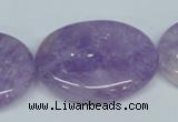 CNA451 15.5 inches 25*30mm oval natural lavender amethyst beads