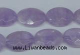 CNA456 15.5 inches 15*20mm faceted oval natural lavender amethyst beads