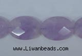 CNA457 15.5 inches 16*22mm faceted oval natural lavender amethyst beads