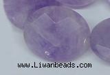 CNA460 15.5 inches 25*30mm faceted oval natural lavender amethyst beads