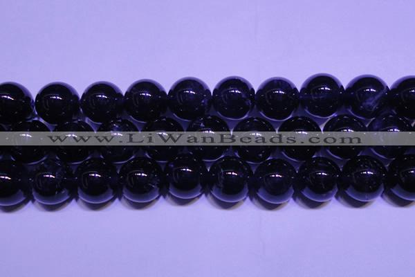 CNA557 15.5 inches 18mm round A grade natural dark amethyst beads