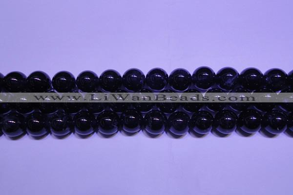 CNA562 15.5 inches 8mm round AA grade natural dark amethyst beads