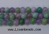 CNA651 15 inches 6mm round lavender amethyst & amazonite beads