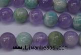 CNA653 15 inches 10mm round lavender amethyst & amazonite beads