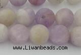 CNA673 15.5 inches 10mm round matte lavender amethyst beads