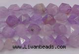 CNA691 15.5 inches 6mm faceted nuggets lavender amethyst beads