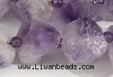 CNA696 15.5 inches 16mm - 20mm 

faceted nuggets lavender amethyst beads