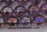 CNA704 15.5 inches 12mm round AB-color amethyst gemstone beads