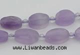 CNA721 15.5 inches 8*12mm oval amethyst gemstone beads wholesale