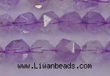 CNA731 15.5 inches 8mm faceted nuggets light lavender amethyst beads