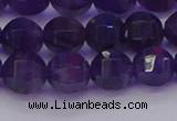 CNA752 15.5 inches 8mm faceted round natural amethyst beads